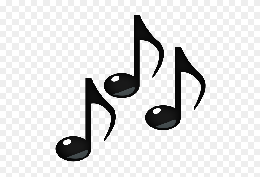 512x512 Multiple Musical Notes Emoji For Facebook, Email Sms Id - Music Emoji PNG