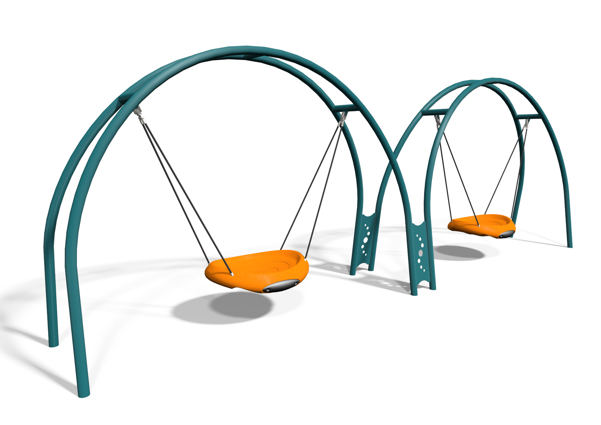 2000x1414 Multiple User Playground Swing For Ages - Tire Swing Clipart