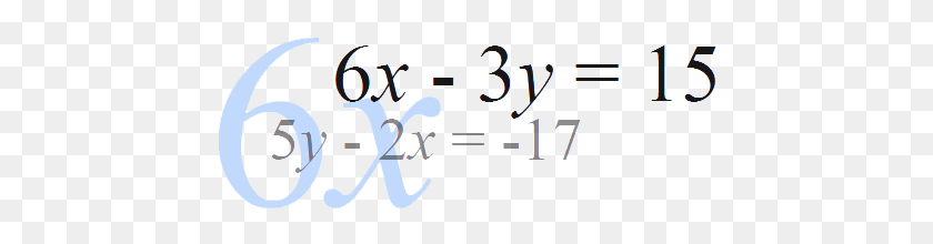 450x160 Multiplicar Una Ecuación De Ecuaciones Lineales Simultáneas Álgebra - Ecuación Png
