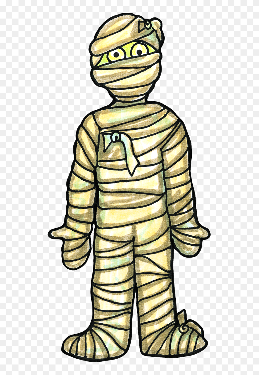 541x1154 Mummy Clipart Anthropologist - Forensic Science Clipart