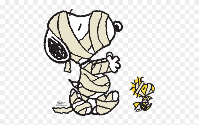 480x466 Mummy Snoopy Woodstock Peanuts Snoopy, Snoopy - Mummy Clip Art