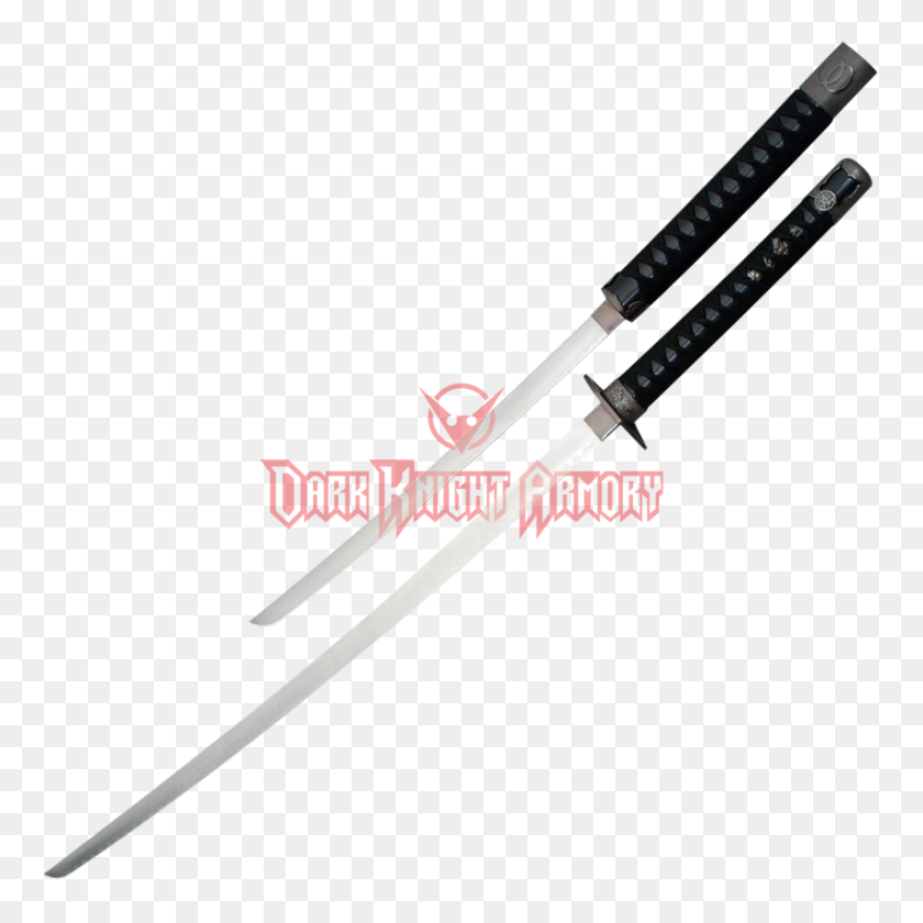 850x850 Musashi Dual Samurai Sword Set - Samurai Sword PNG