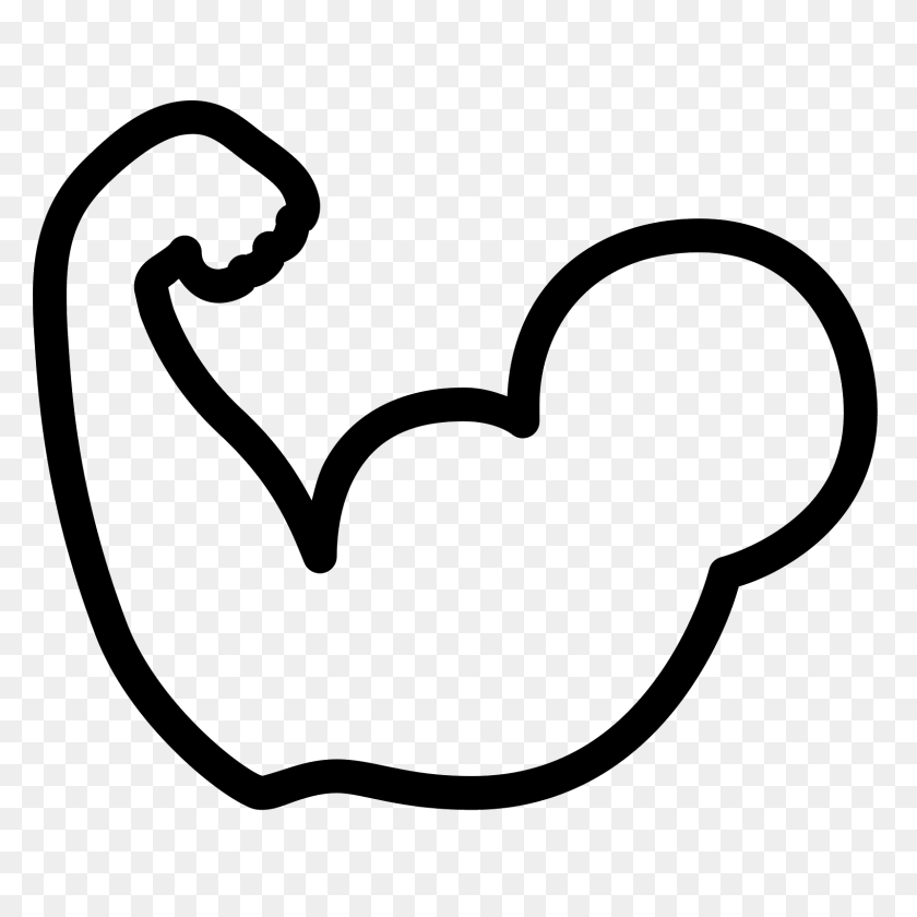 1600x1600 Muscle Icon - Strong Arm PNG