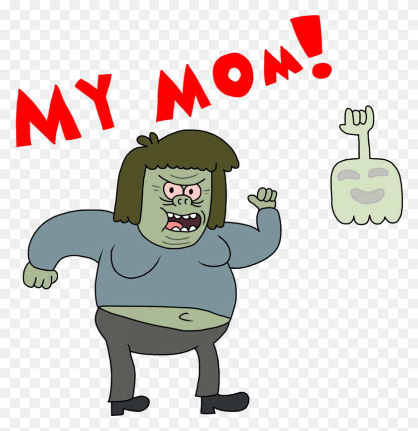 879x909 Muscle Man And High Ghost - Muscle Man PNG