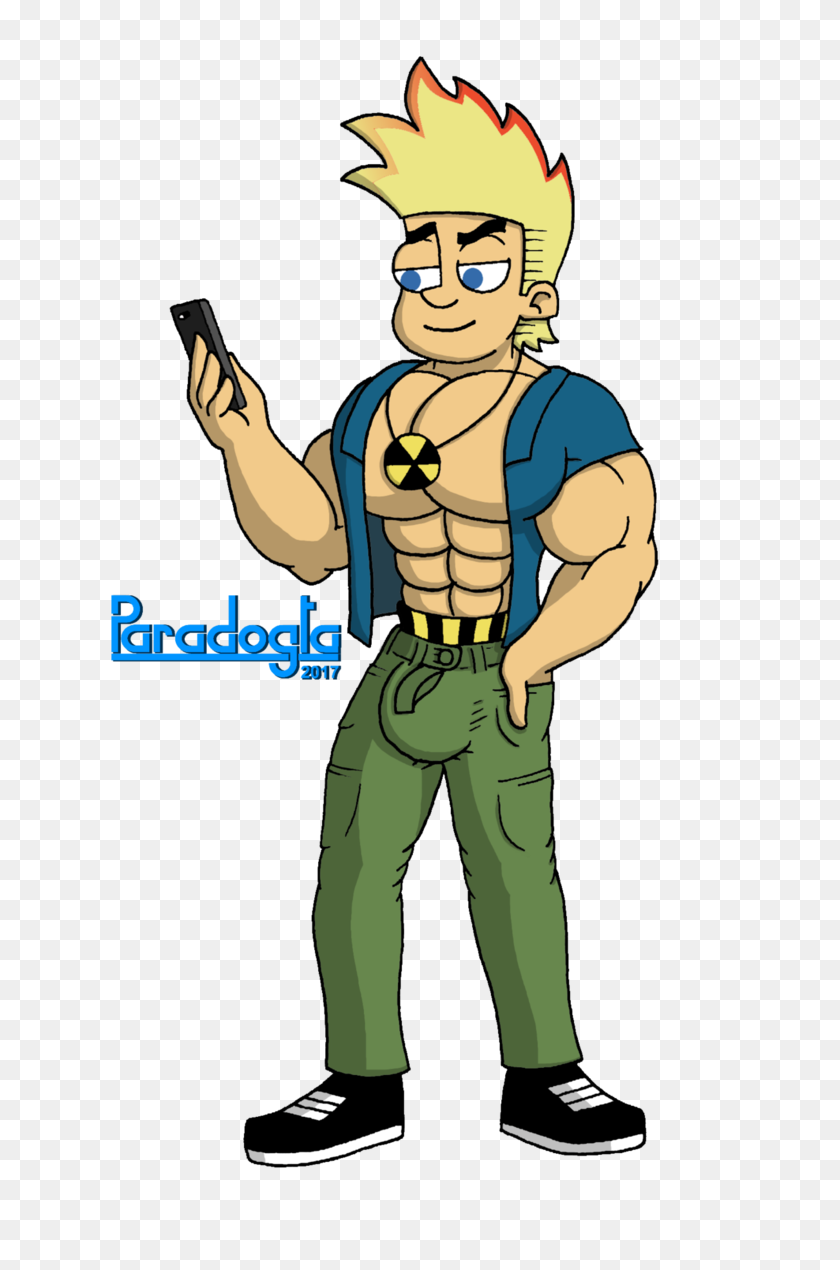 660x1210 Muscle Teen Johnny Test - Quicksand Clipart