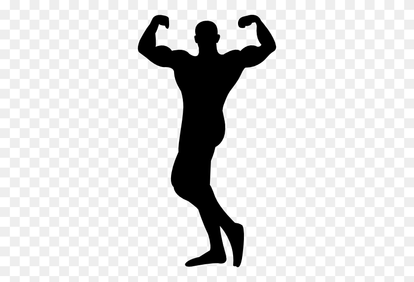 512x512 Muscular Man, Bodybuilder, Bodybuilder Outline, People, Muscular - Muscle PNG