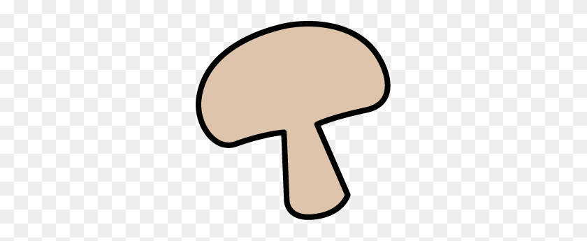 279x285 Mushroom Clipart Mushroom Slice - Pizza Mushroom Clipart
