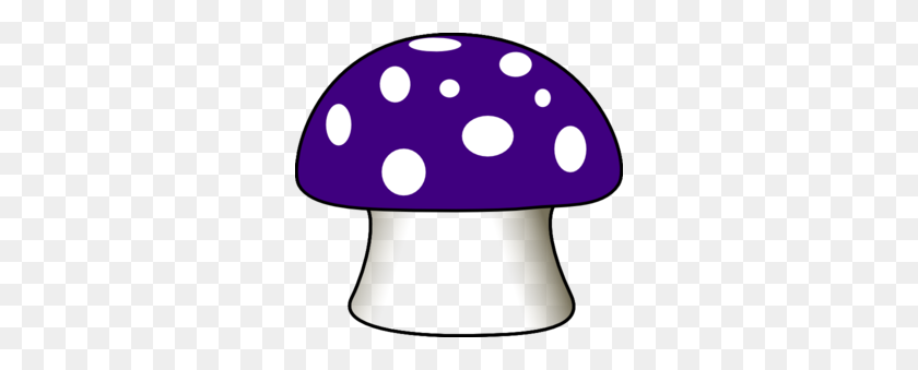 300x279 Mushroom Clipart Purple - Mushrooms PNG