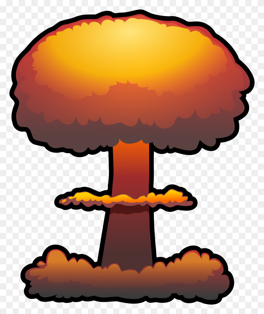 1994x2400 Mushroom Cloud Atomic Nuclear Bomb Explosion Fallout Vector Icon - Atom Clipart