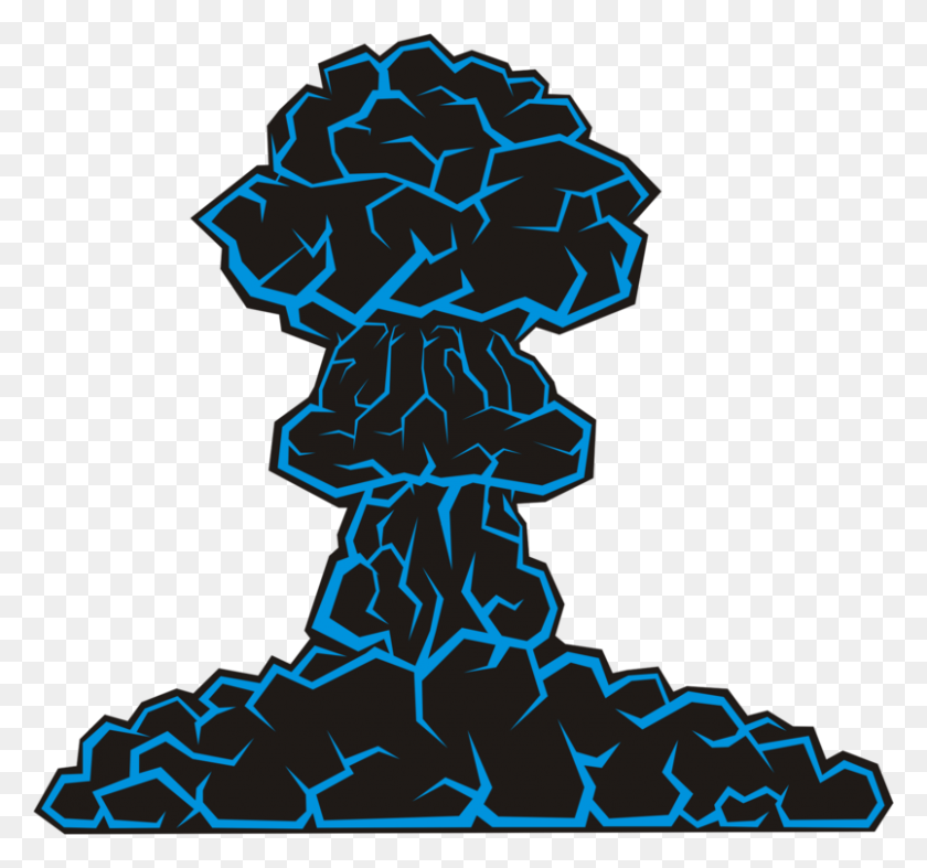 804x750 Mushroom Cloud Nuclear Weapon Nuclear Explosion - Nuclear Bomb Clipart