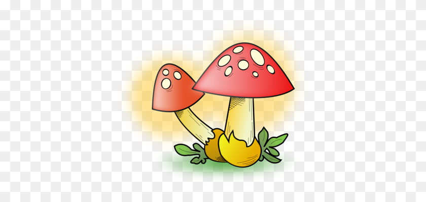 384x340 Mushroom Drawing Amanita Muscaria Download - Toadstool Clipart