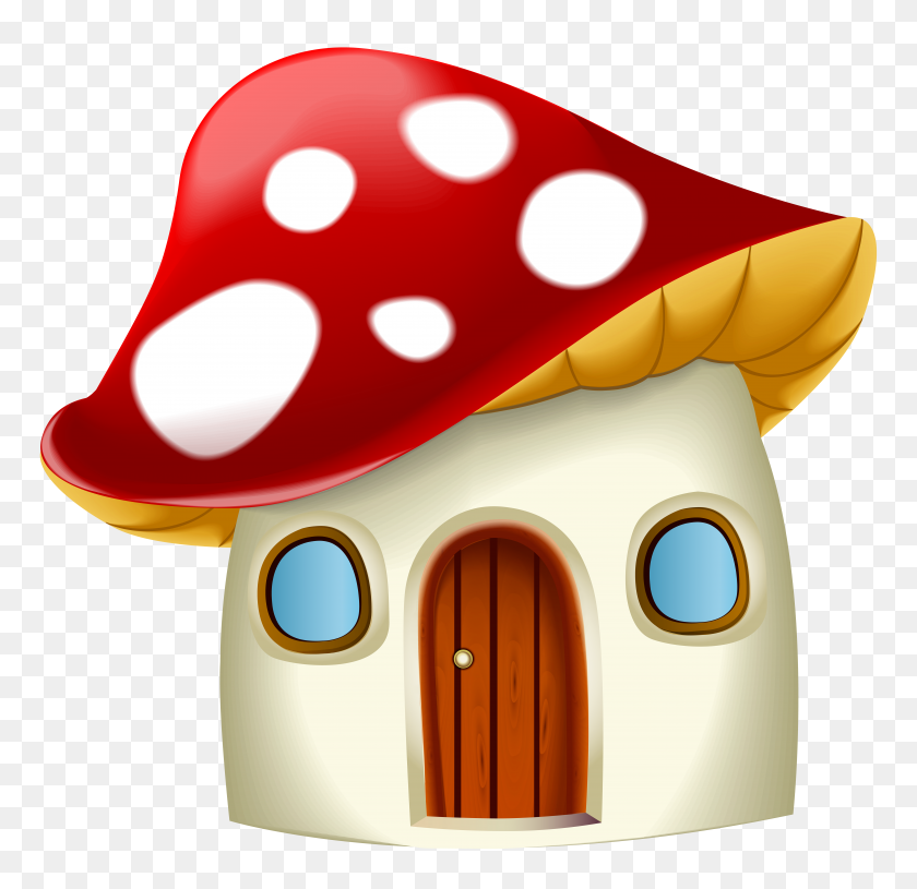 8000x7745 Mushroom House - Cartoon House PNG