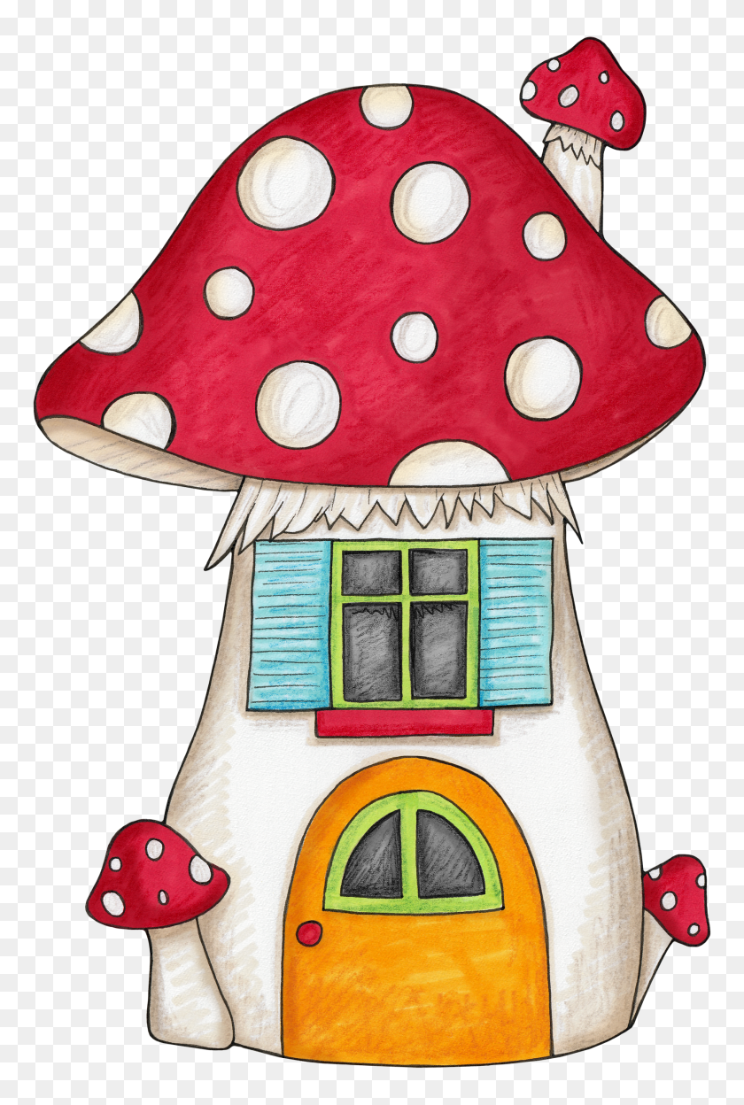 1829x2787 Mushroom House For An Enchanted Forest Woodland Themed Party - Enchanted Forest Clipart