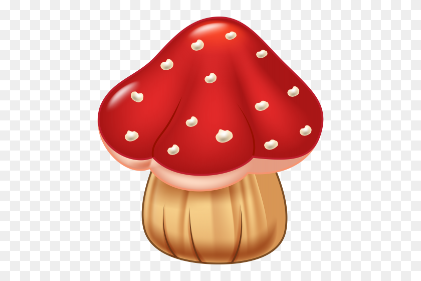 456x500 Mushroom Png Clip Art - Mushroom Clipart