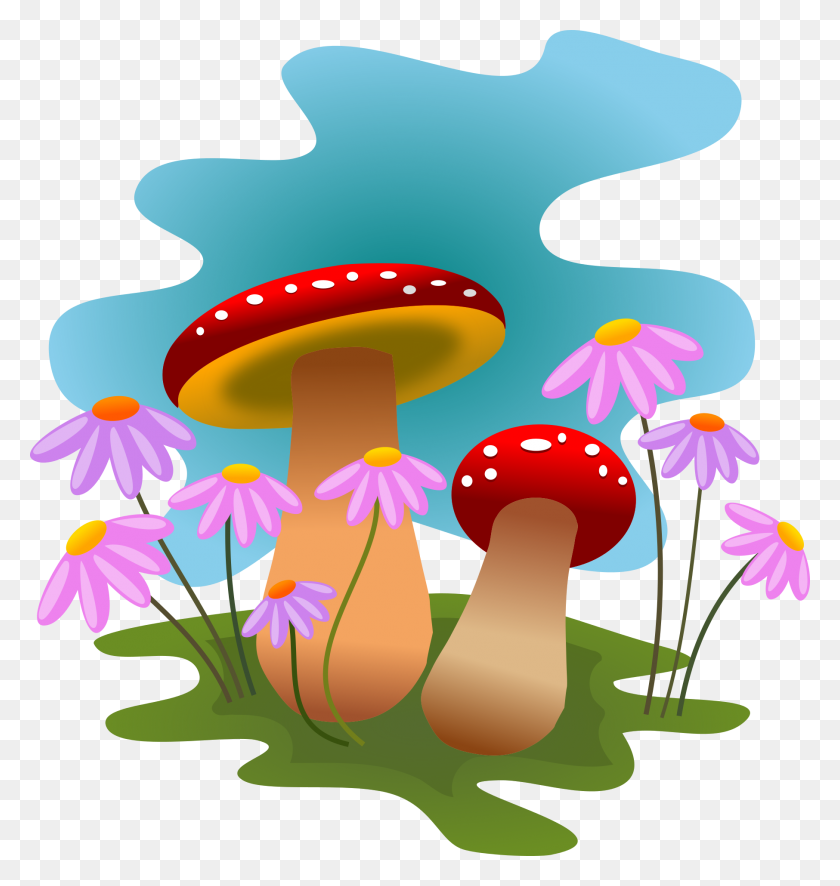 1812x1920 Mushrooms And Flowers Clipart Clip Art Everyday - National Park Clipart