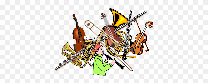 398x275 Music Clipart Instrumental Music - Orchestra Clipart