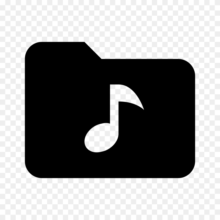 1600x1600 Значок Папки Музыка - Музыкальный Символ Png