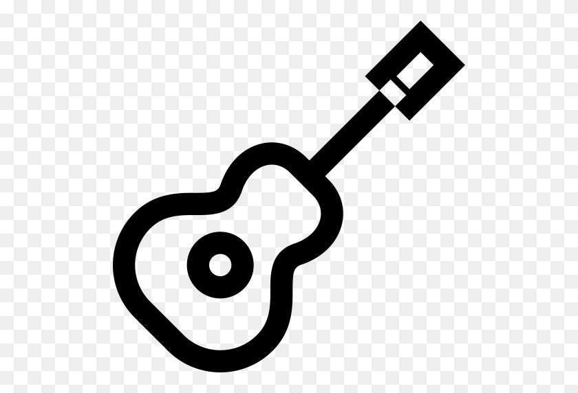 512x512 Музыка Guitar Acousti, Гитара, Значок Медиатора В Png И Векторном Формате - Медиатор Png