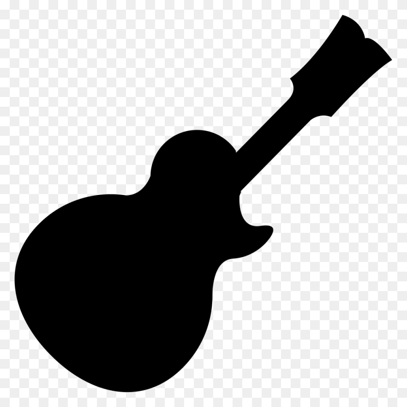981x980 Music Guitar Black Silhouette Png Icon Free Download - Guitar Silhouette PNG