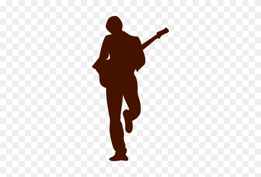 512x512 Music Guitar Player Silhouette - Guitar Silhouette PNG