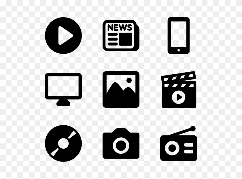 600x564 Music Icon Packs - Media PNG