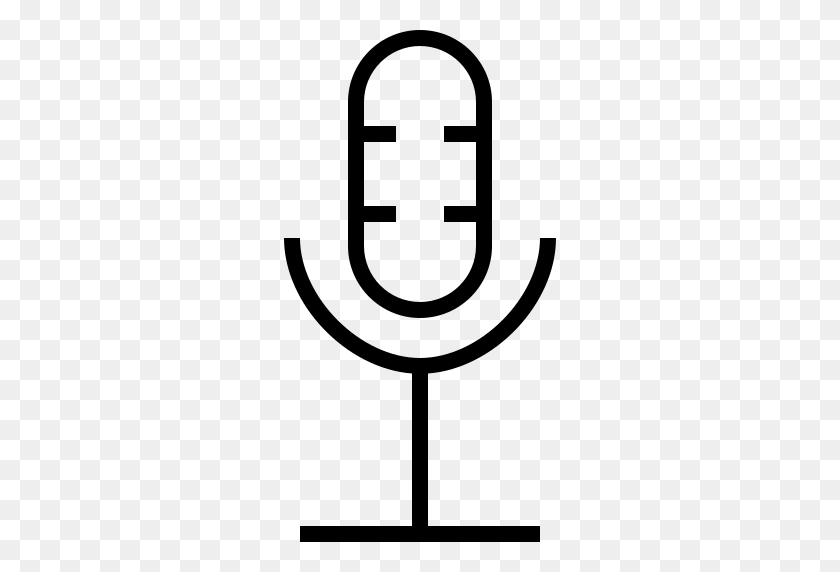 512x512 Music, Microphone, Old Icon Free Of Linea Icons - Old Microphone PNG