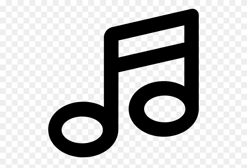 512x512 Música, Musical, Icono De Nota Con Formato Png Y Vector Gratis - Icono De Nota Musical Png