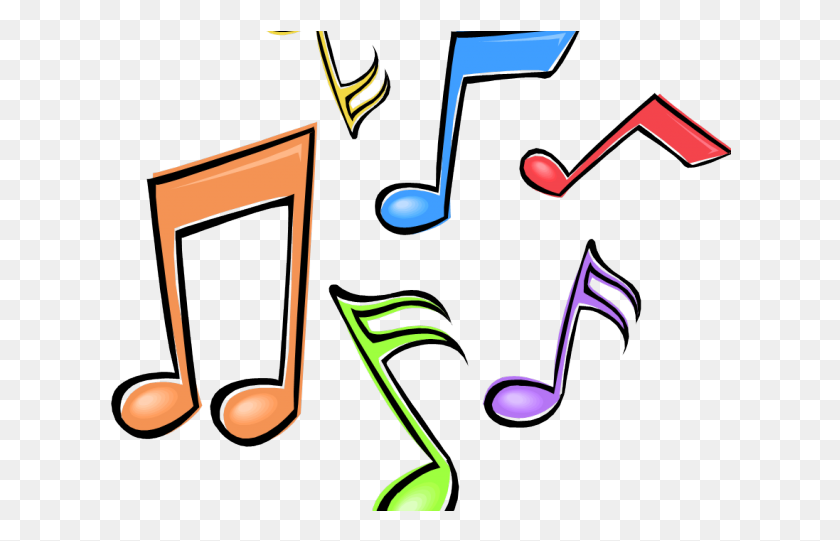 622x481 Music Note Clipart - Music Notes Clipart Colorful
