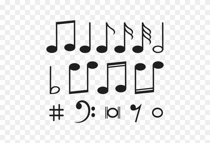 512x512 Music Notes - Music Notes PNG