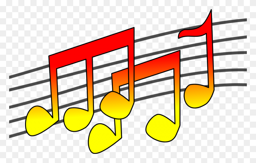 900x550 Music Notes Clip Art Png - PNG Music