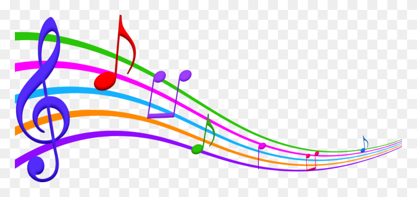 1024x444 Notas Musicales Clipart Png Musica - Nota Png
