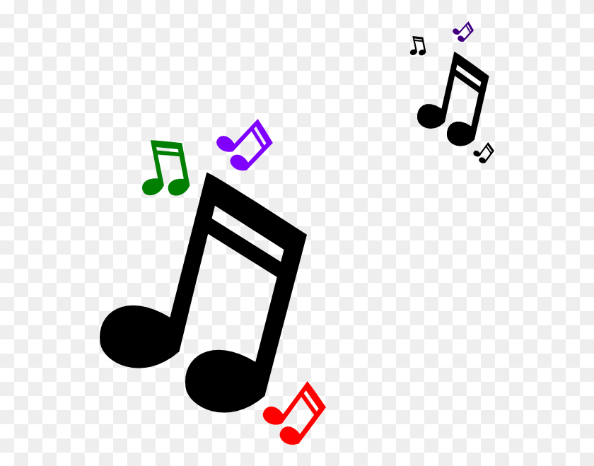 558x599 Music Notes Clipart - Clipart Band