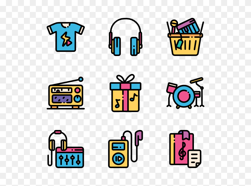 600x564 Music Notes Icon Packs - Music Store Clipart