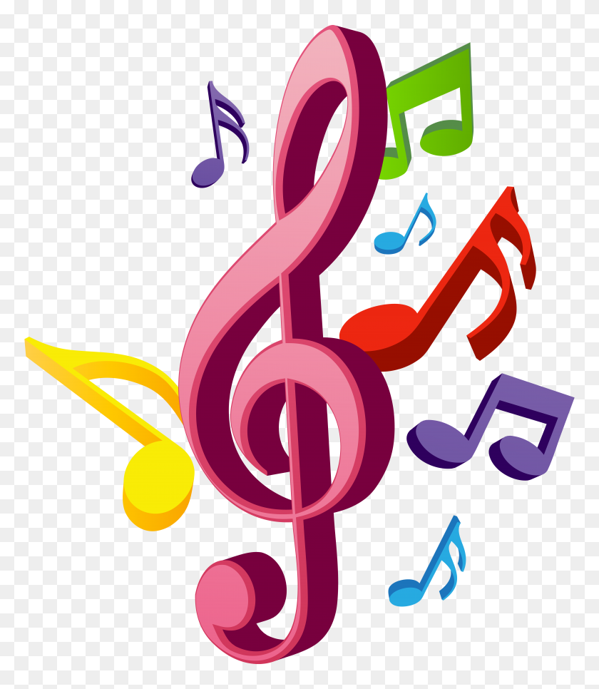 6882x8000 Notas Musicales Png Clip - Musica Png