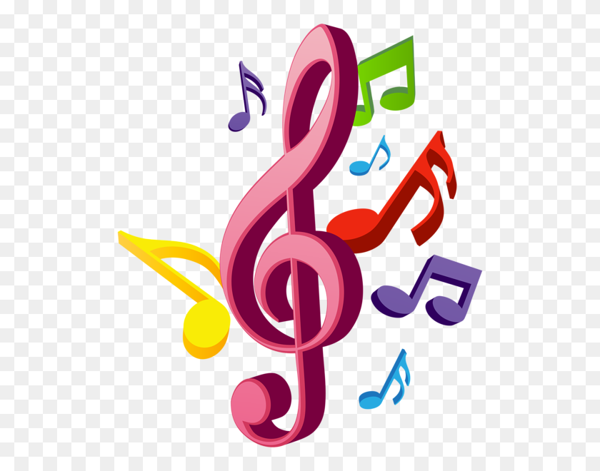 516x600 Music Notes Png Clip - Music Box Clipart