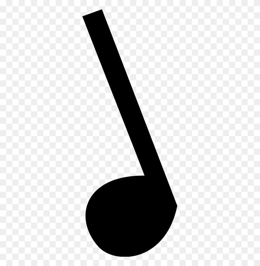 307x800 Music Notes Png Images Free Download, Note Clef Png - White Music Notes PNG