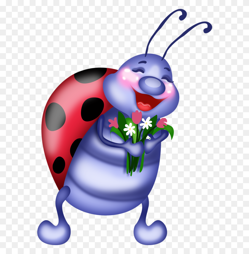 592x800 Music Of Summer Cheryl's Clipart Ladybug, Clip Art - Baby Dragon Clipart