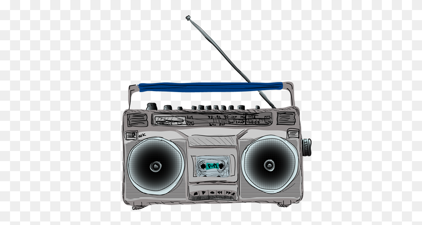 400x387 Music Player - Boombox PNG