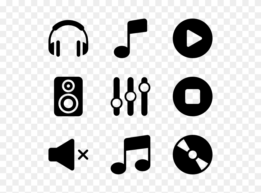 600x564 Music Symbol Icon Packs - Music Symbol PNG