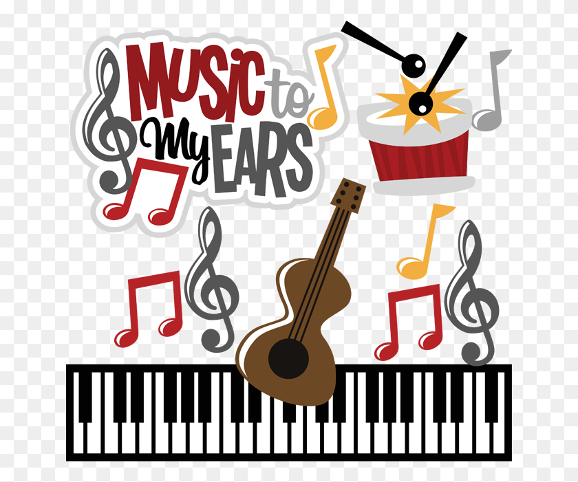 648x641 Music To My Ears - Music Store Clipart