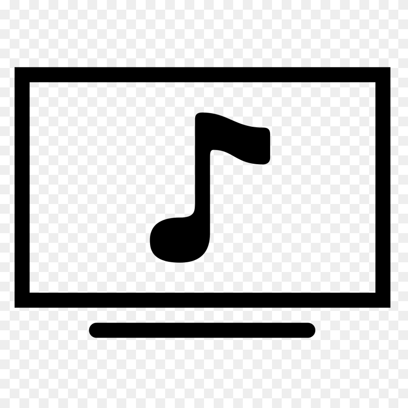 1600x1600 Значок Музыкальное Видео - Png Video Com