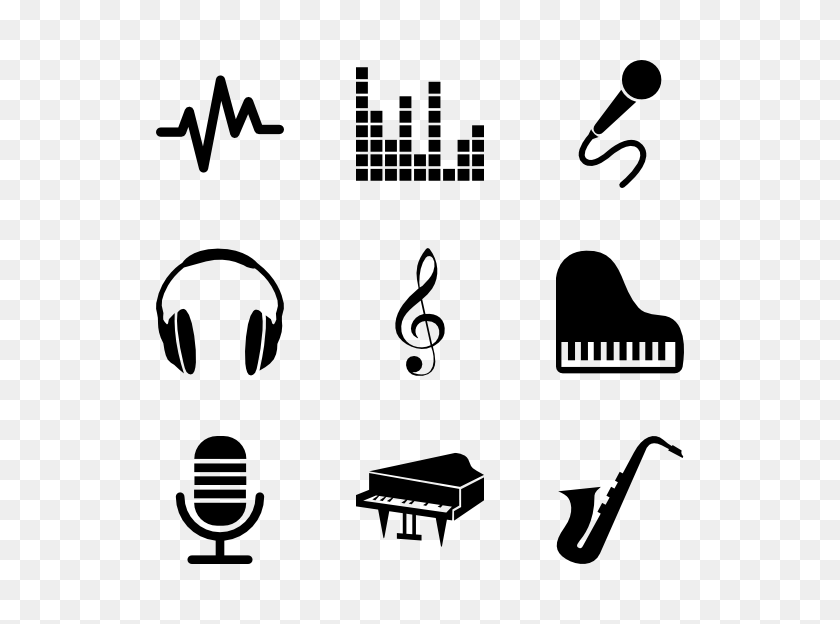 600x564 Musical Note Picture Image Group - Piano Black And White Clipart