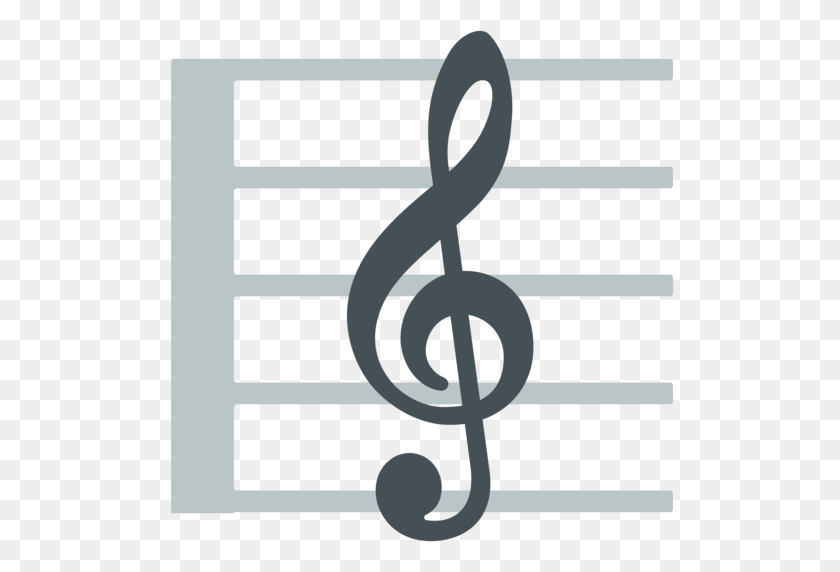512x512 Musical Score Emoji - Music Emoji PNG