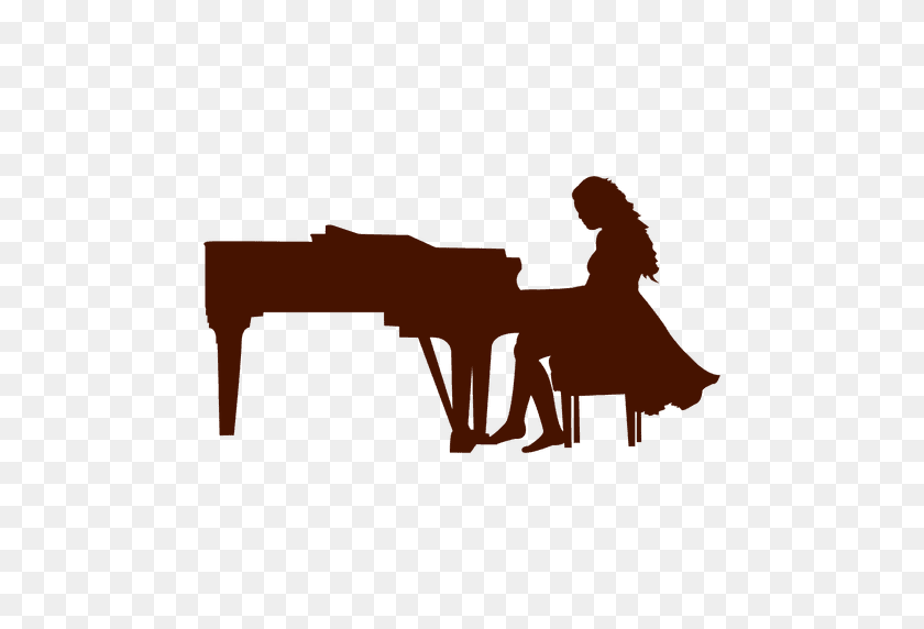 512x512 Musician Music Piano Silhouette - Piano PNG