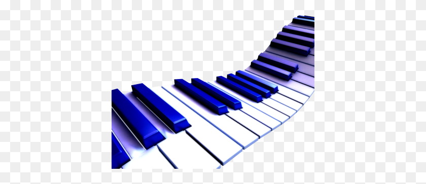 400x303 Musicsymbol The Book Refers To A Blue Piano After Every Scene - Piano Keyboard PNG