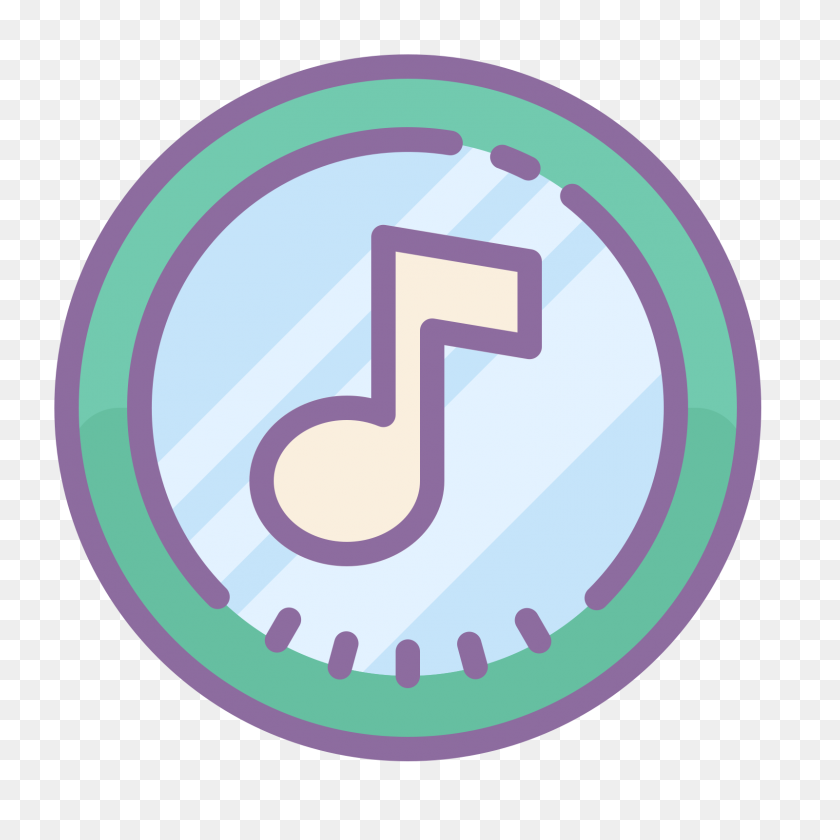 1600x1600 Musik Icon - Music Staff PNG