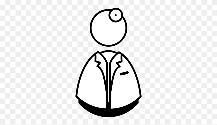 256x422 Muslim Doctor Clipart - Doctor Clipart Black And White
