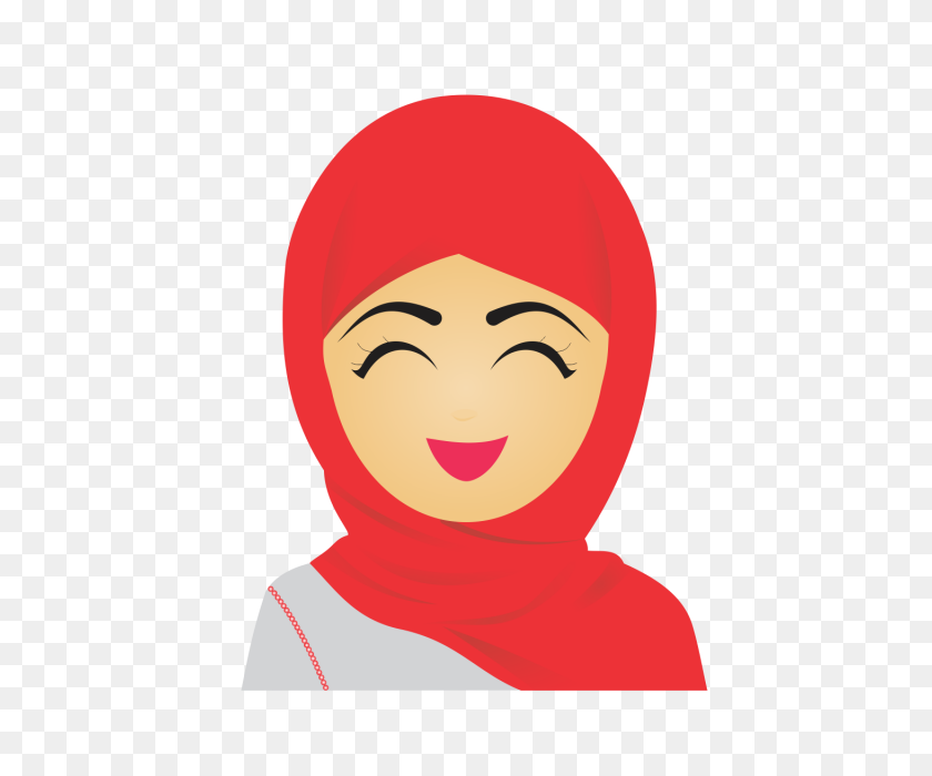 640x640 Muslim Emoji Set Cute Expressions, Expression, Express, Muslim Png - Girl Emoji PNG