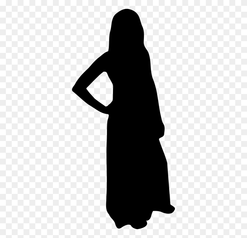 350x750 Мусульманская Девушка Силуэт Исламская Женщина - Мусульманская Женщина Клипарт