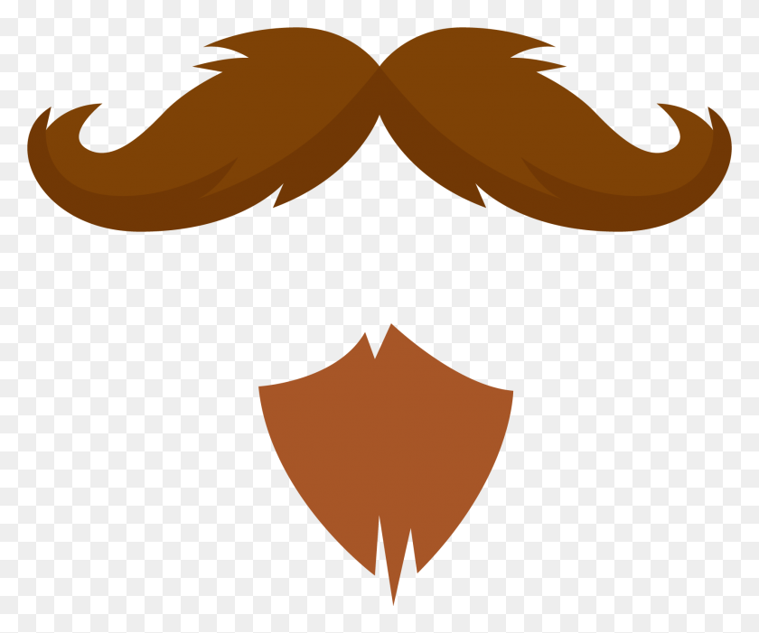 1792x1473 Mustache Beard Clipart Png - Mustache PNG Transparent